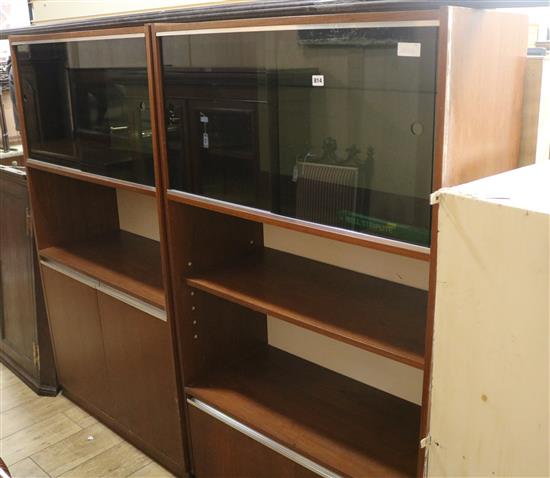 Two Swedish bookcases each W.91cm